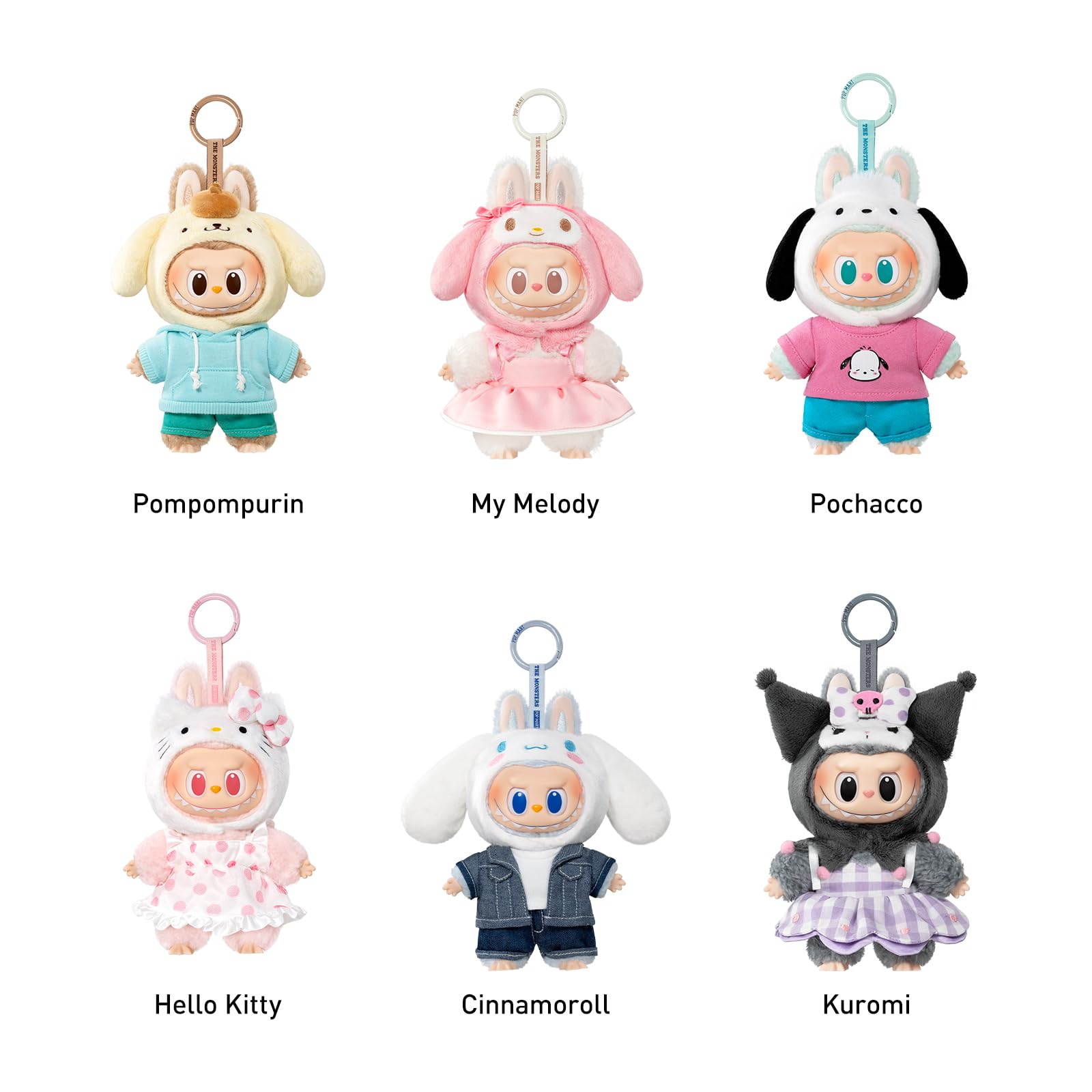 Amazon.co.jp: POP MART THE MONSTERS ぬいぐるみペンタントセット-E
